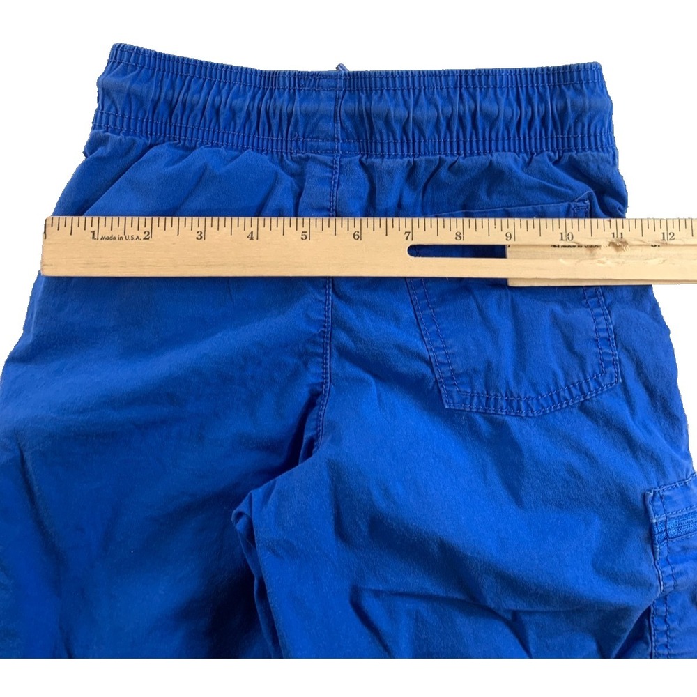 Arizona Jean Co Boys XS 6 7β Royal Blue Pull On Cargo Shorts Drawstring Waist - Picture 3 of 6